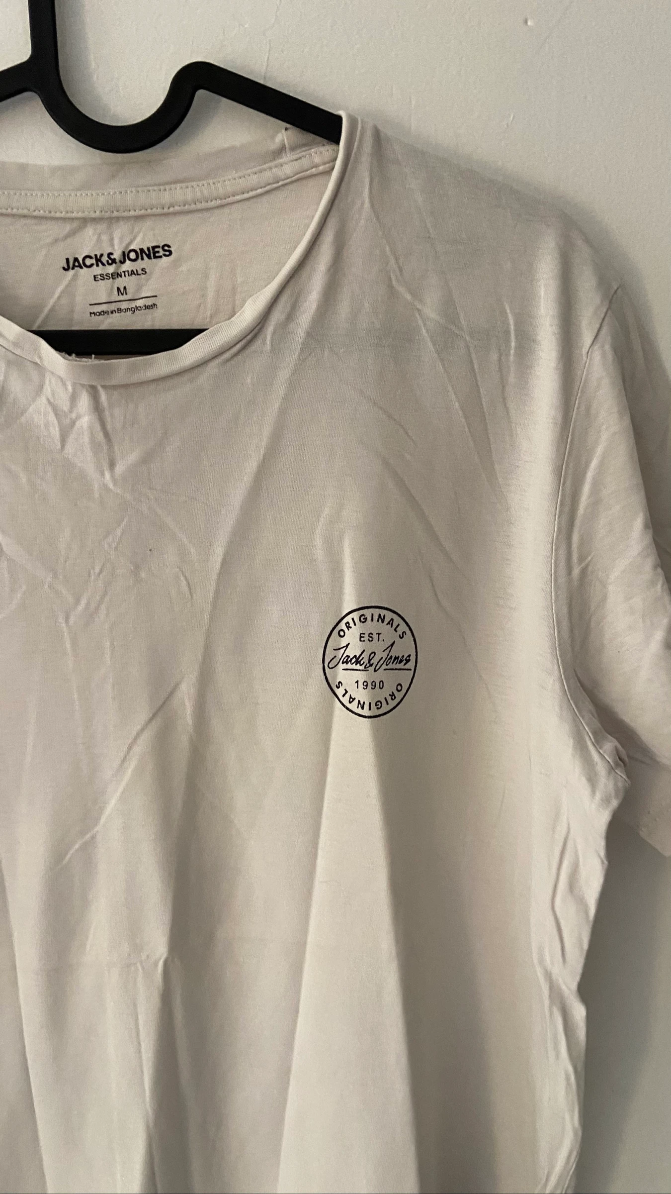 T-shirt branco liso Jack and Jones tamanho M – photo 3